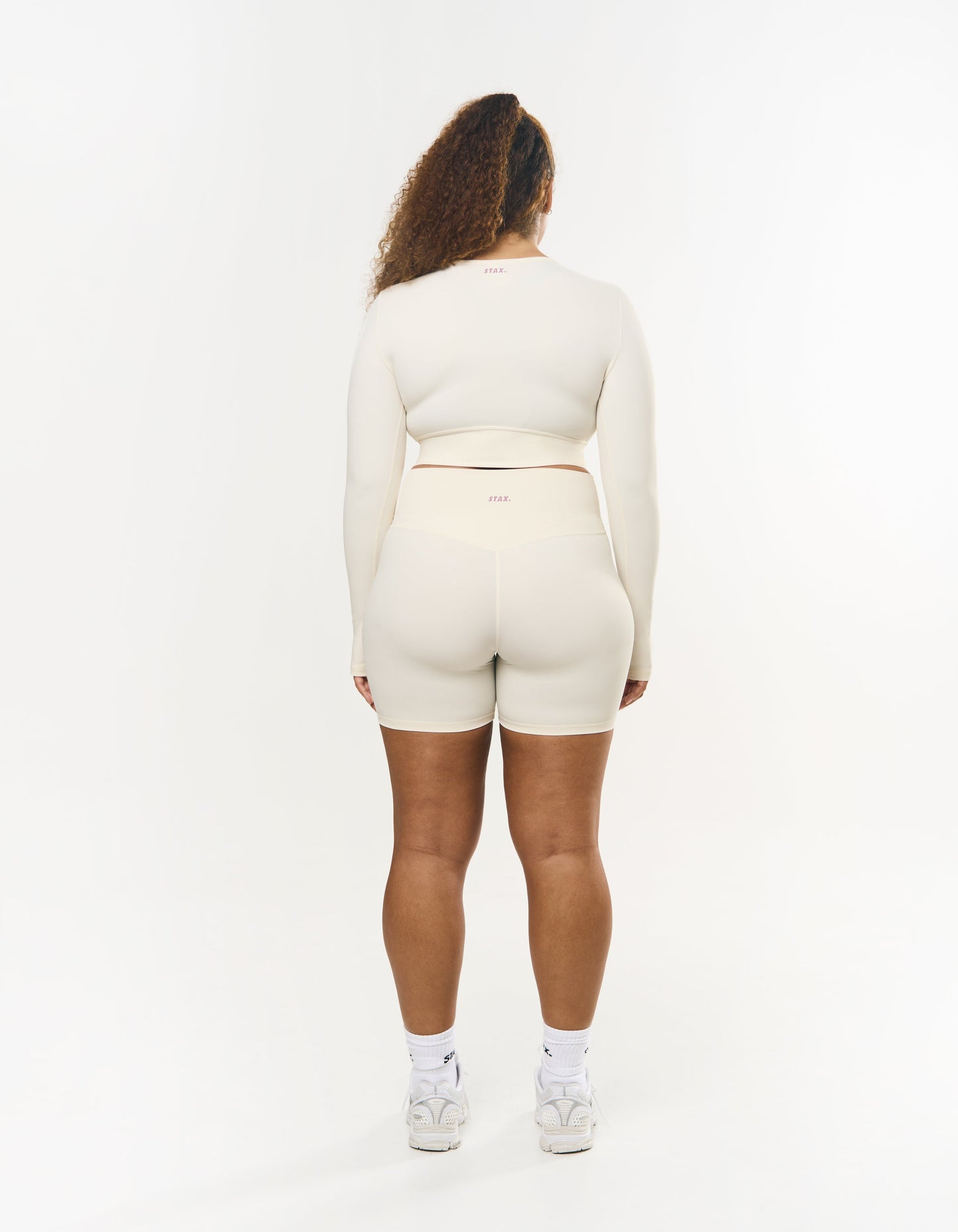 V front Cropped Long Sleeve NANDEX™ - Cream