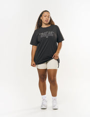 Wellness Oversized Tee - Slate Grey