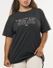 Wellness Oversized Tee - Slate Grey