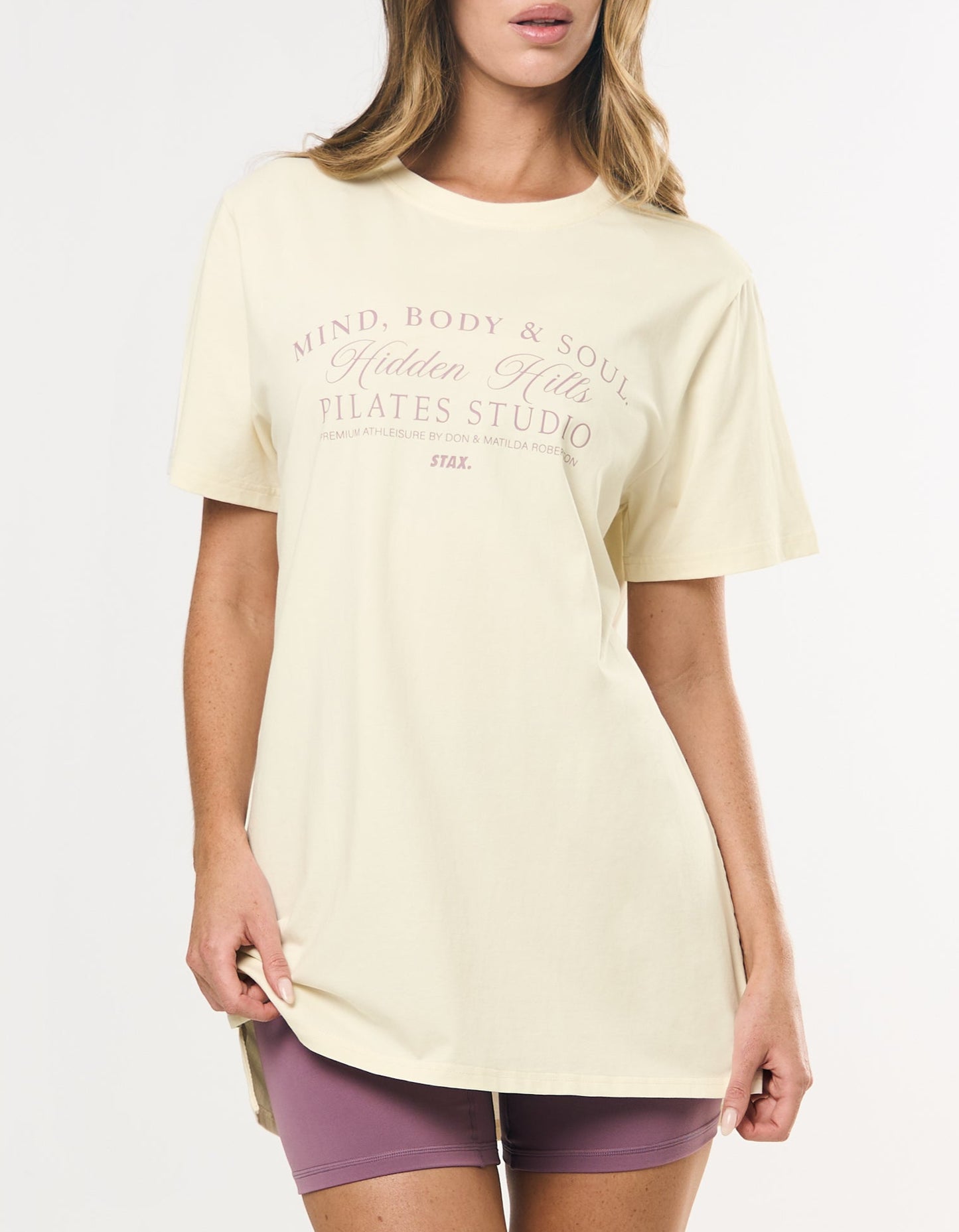 Wellness Oversized Tee - Cream