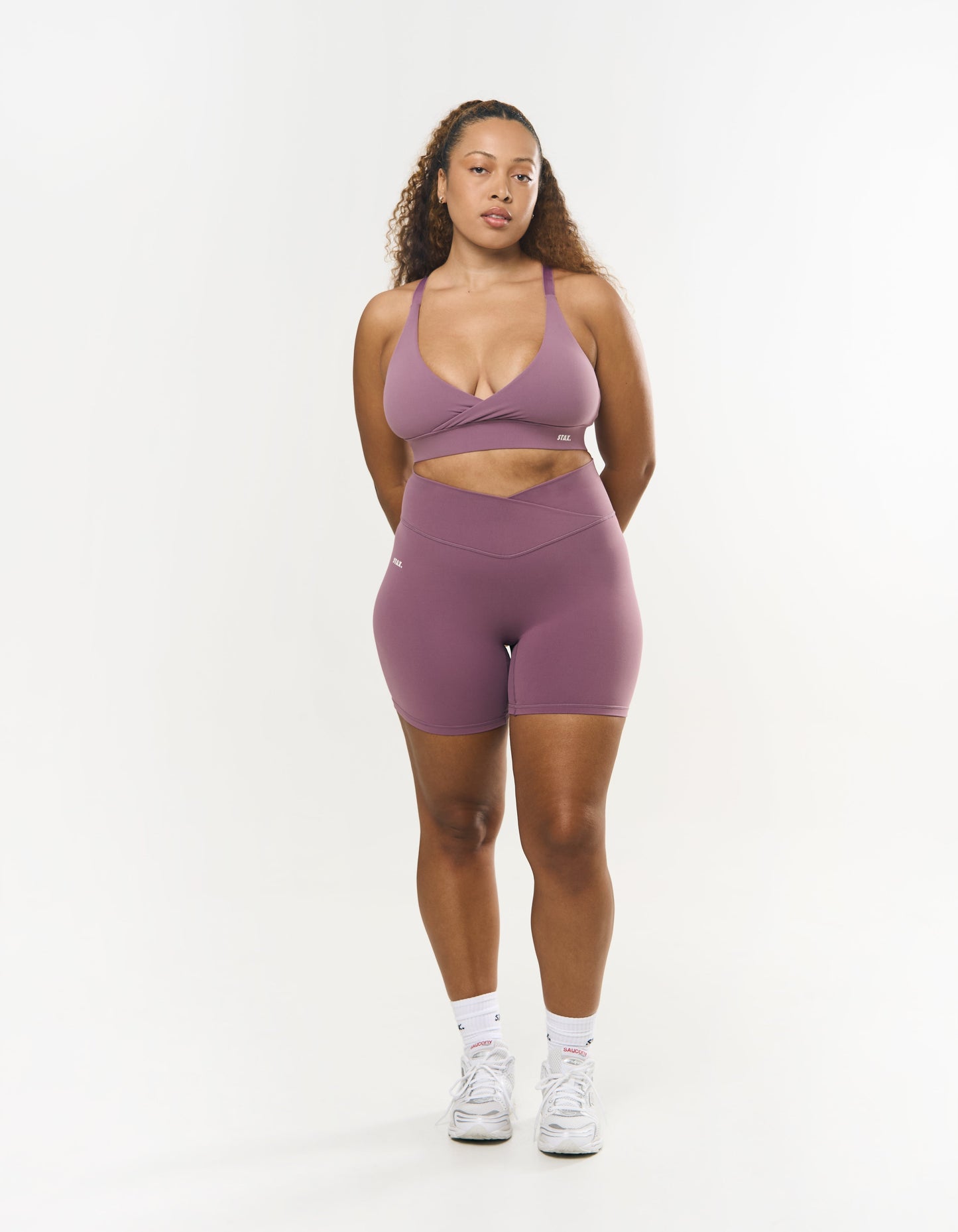 V Front Midi Bike Shorts NANDEX™ - Mauve