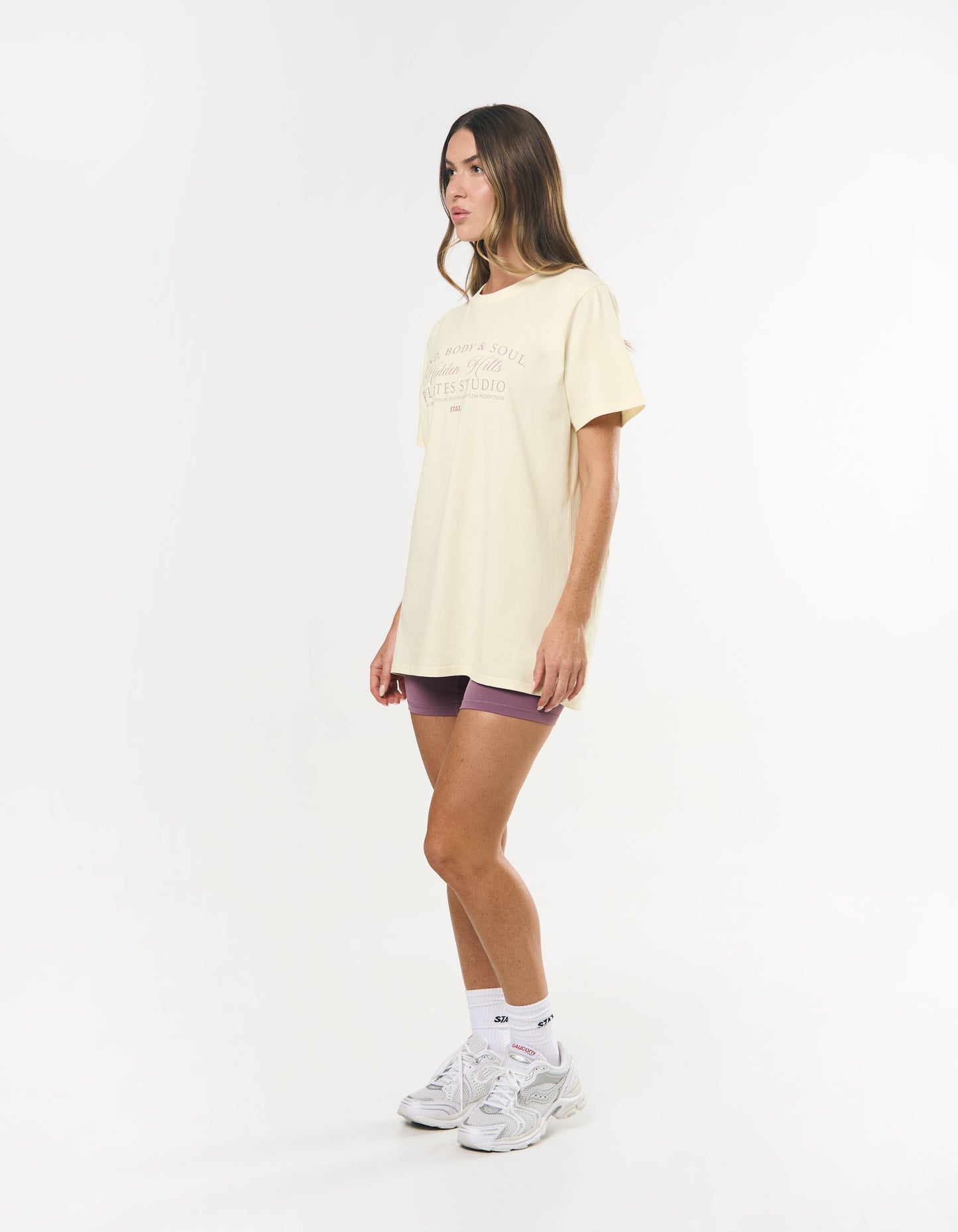 Wellness Oversized Tee - Cream