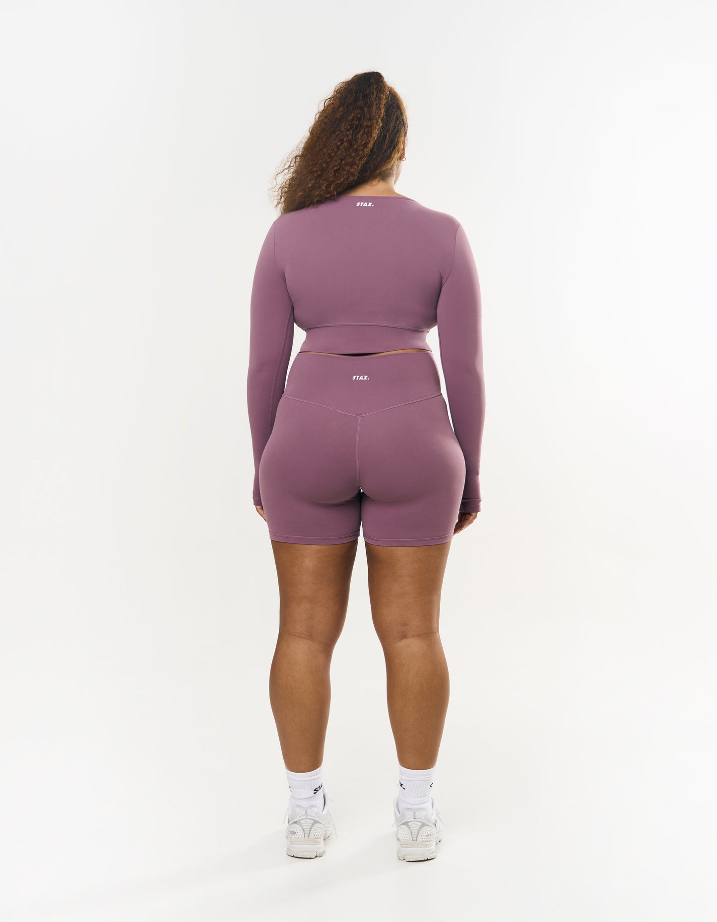 V front Cropped Long Sleeve NANDEX™ - Mauve