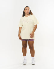 Wellness Oversized Tee - Cream