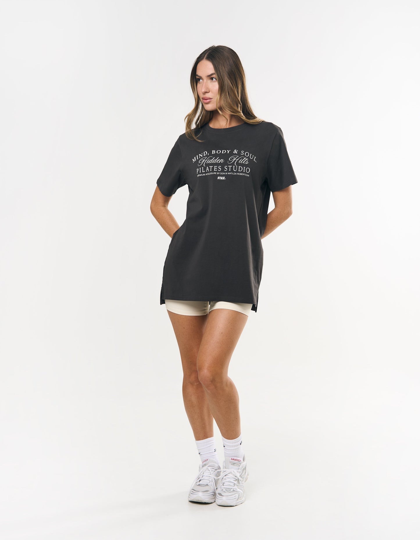 Wellness Oversized Tee - Slate Grey