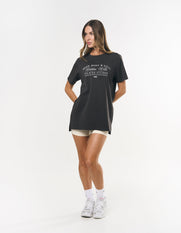 Wellness Oversized Tee - Slate Grey