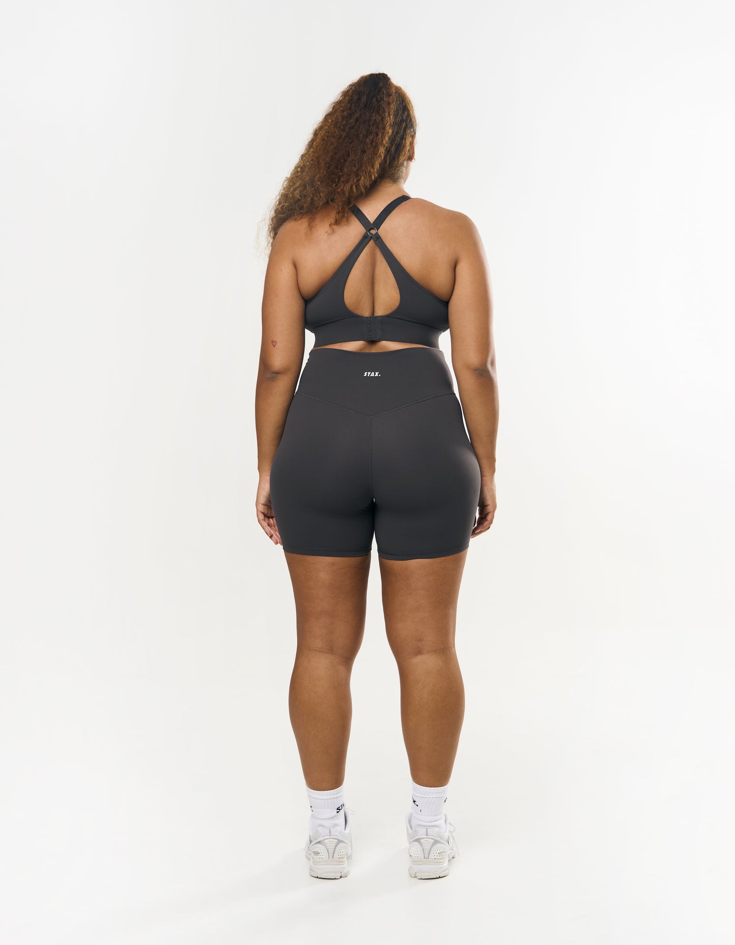 V Front Midi Bike Shorts NANDEX™ - Slate Grey