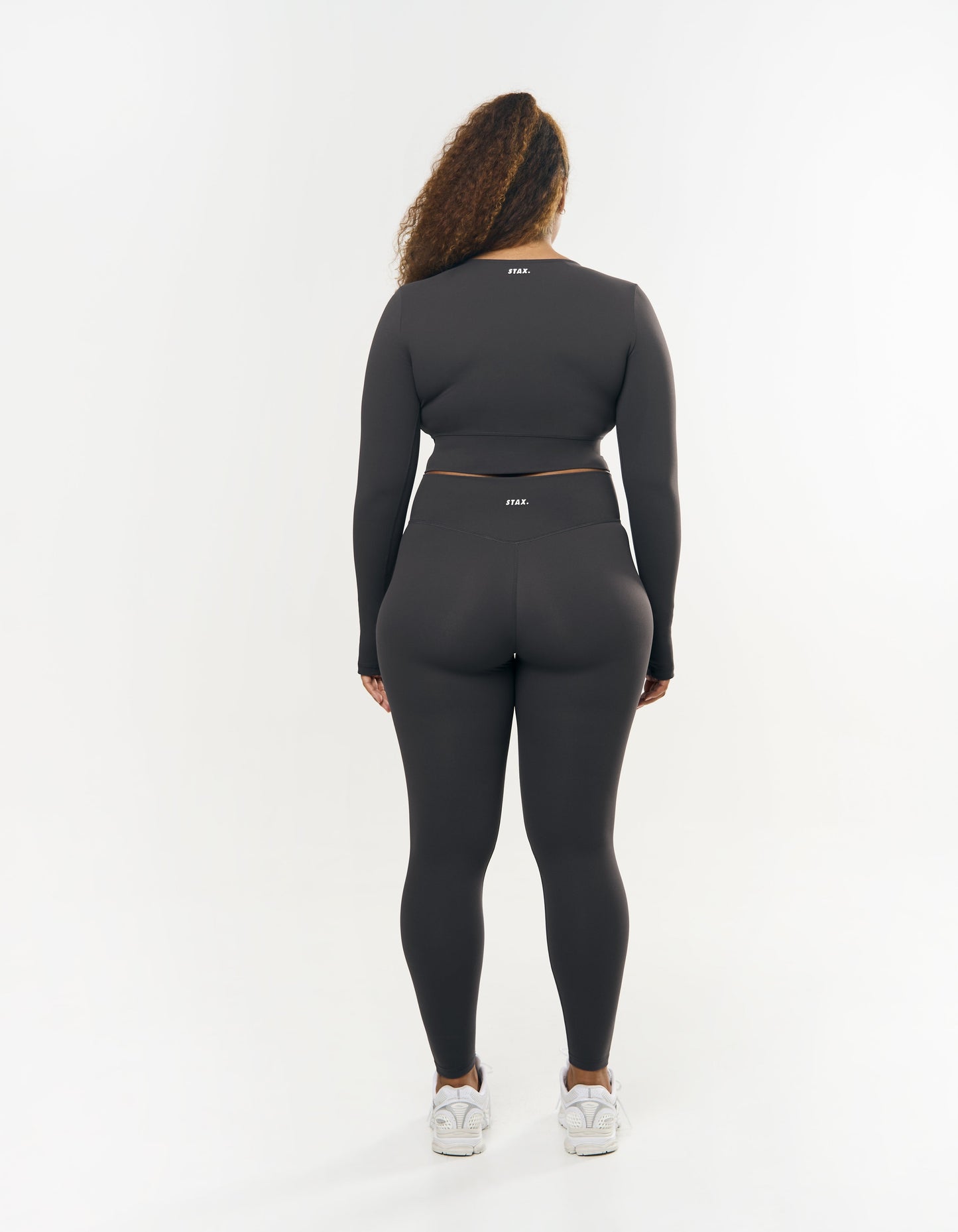 V front Cropped Long Sleeve NANDEX™ - Slate Grey