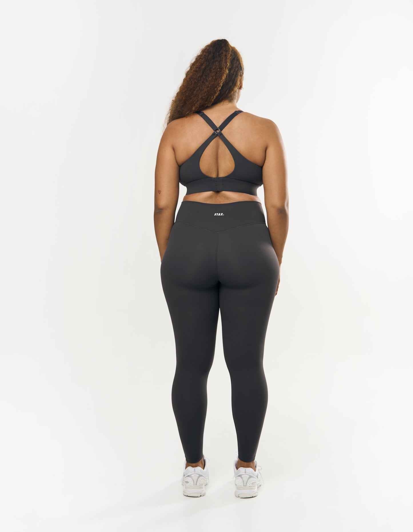 V Front Full Length Tights NANDEX™ - Slate Grey
