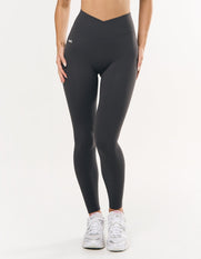 V Front Full Length Tights NANDEX™ - Slate Grey