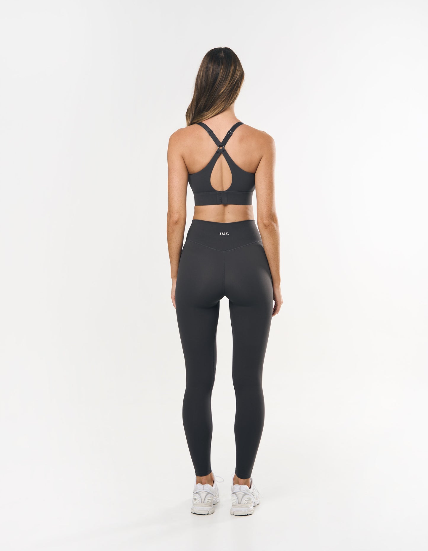 V Front Full Length Tights NANDEX™ - Slate Grey