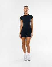 Cap Sleeve Tee Airlyte - Liquorice