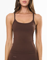 Premium Seamless Tank - Cocoa