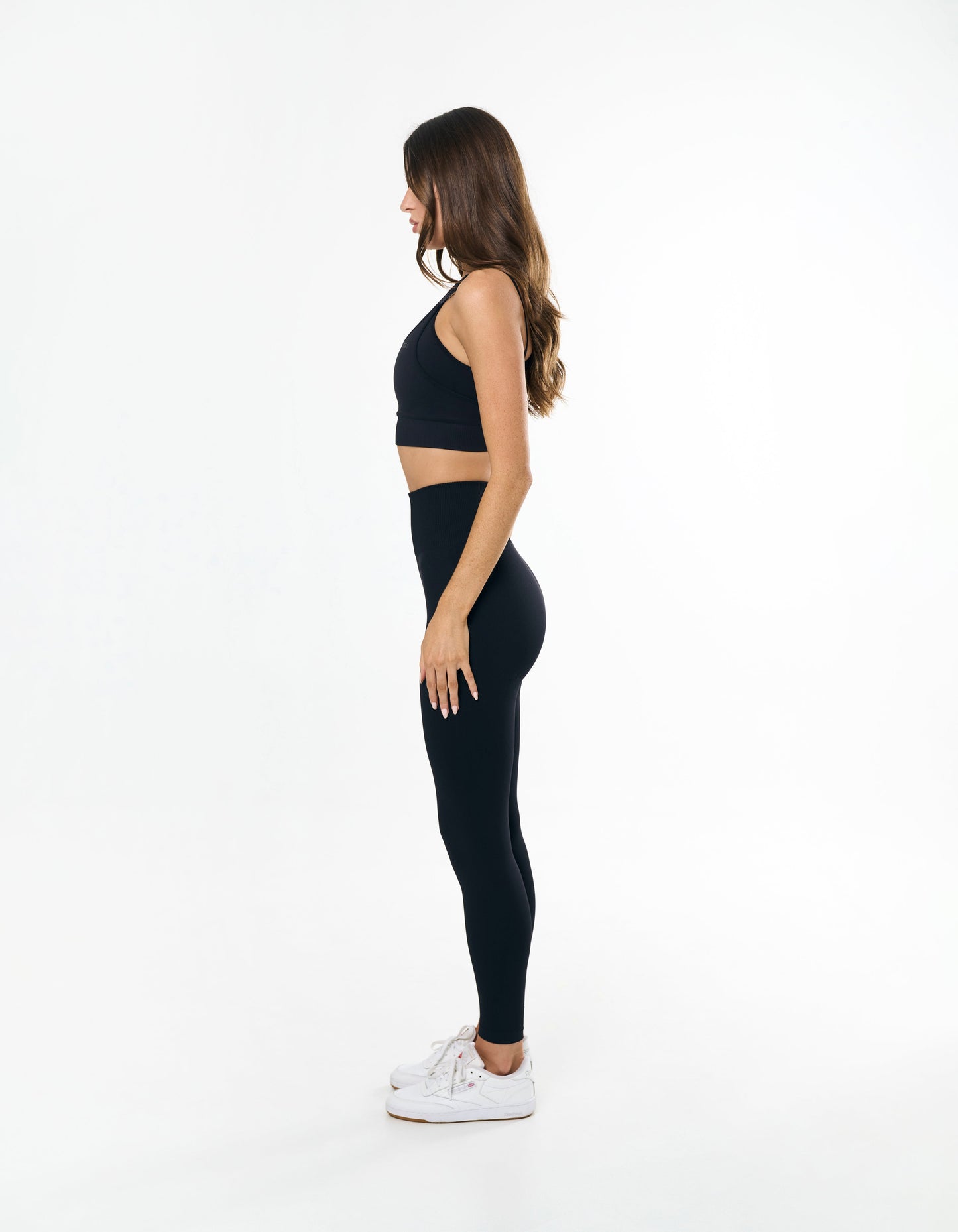 Premium Seamless Full Length Tights - Shadow