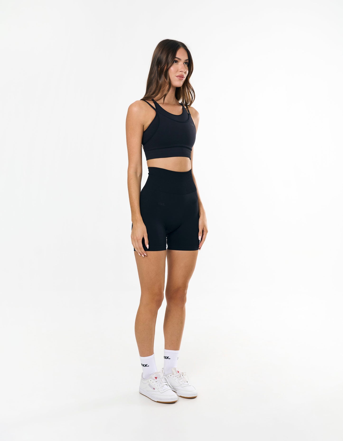 Premium Seamless Midi Bike Shorts - Shadow
