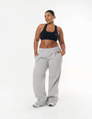 Classic Straight Leg Jogger - Dark Grey Marle