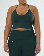 Premium Seamless Strappy Crop - Forest
