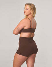 Premium Seamless Mini Bike Shorts - Cocoa