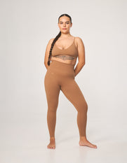 Premium Seamless Full Length Tights - Toffee