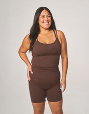 Premium Seamless Tank - Cocoa