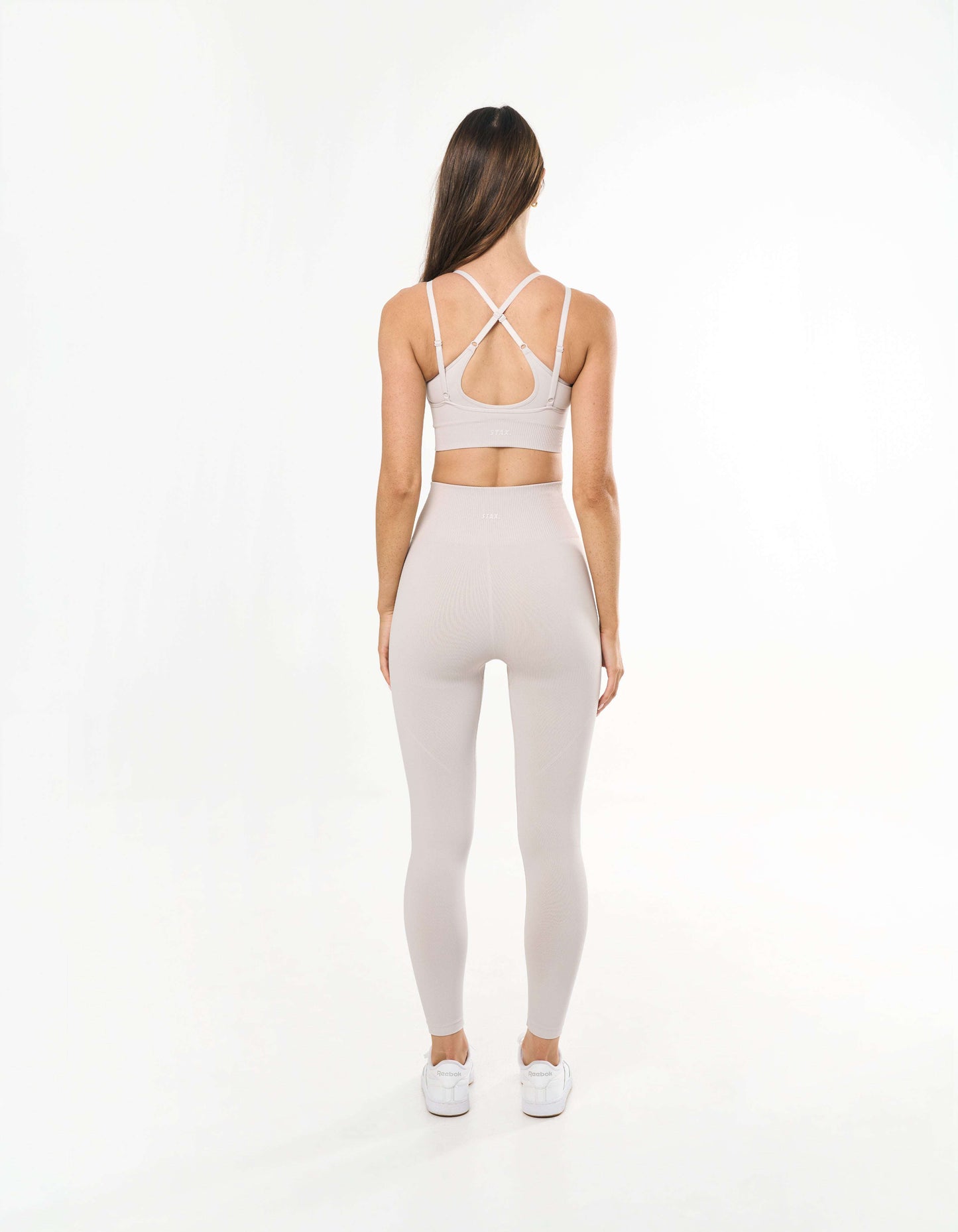 Premium Seamless Layered Crop - Bone