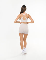 Premium Seamless Mini Bike Shorts - Bone