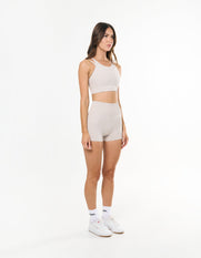 Premium Seamless Mini Bike Shorts - Bone