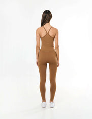 Premium Seamless Full Length Tights - Toffee