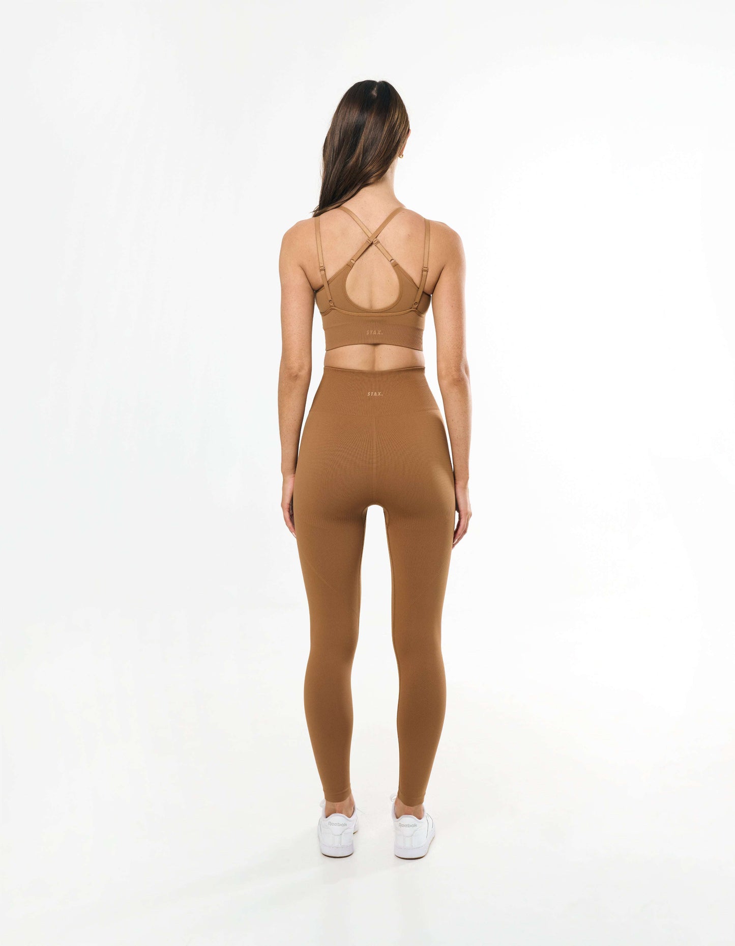 Premium Seamless Layered Crop - Toffee