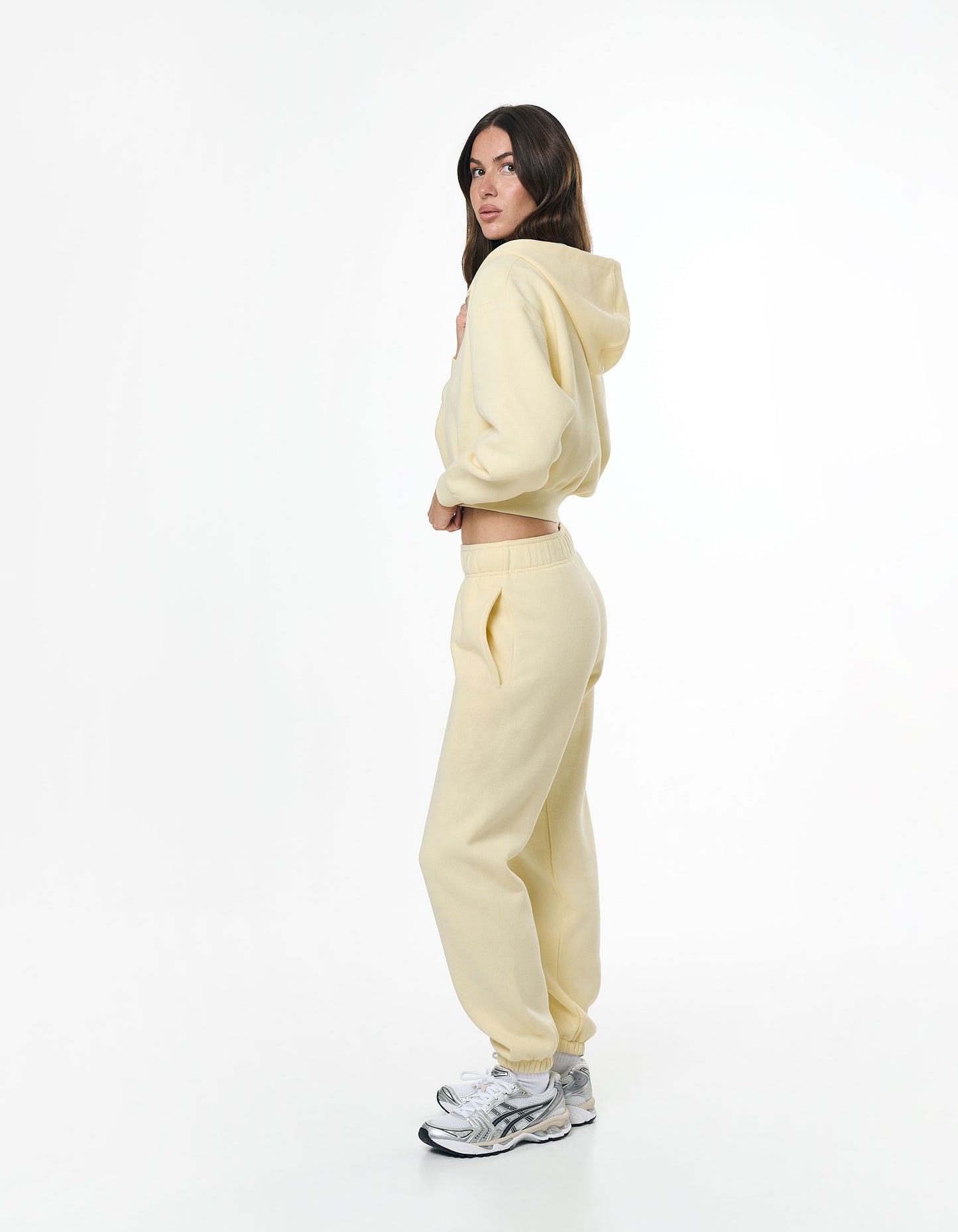 Cropped Zip Hoodie Solfleece® - Butter