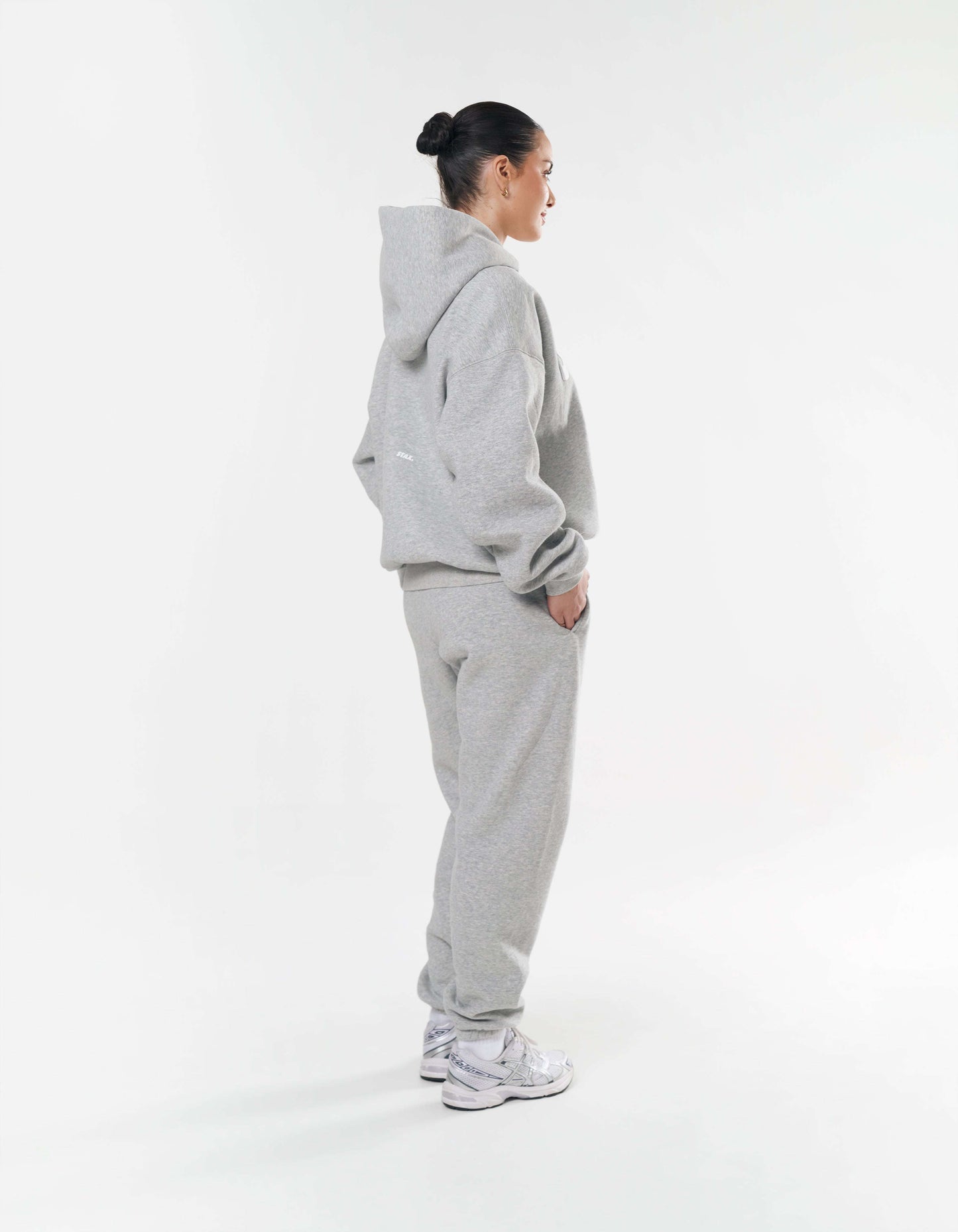 Classic Cuffed Jogger - Dark Grey Marle