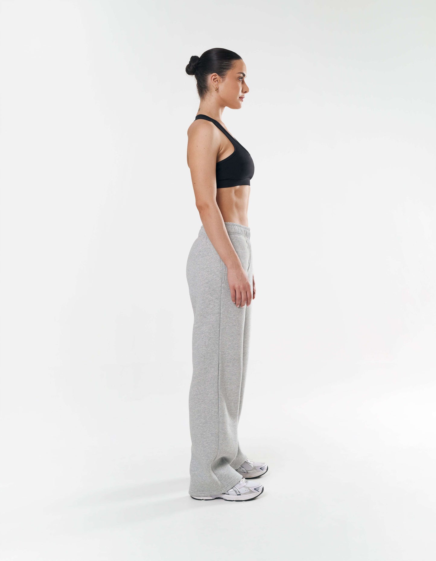 Classic Straight Leg Jogger - Dark Grey Marle
