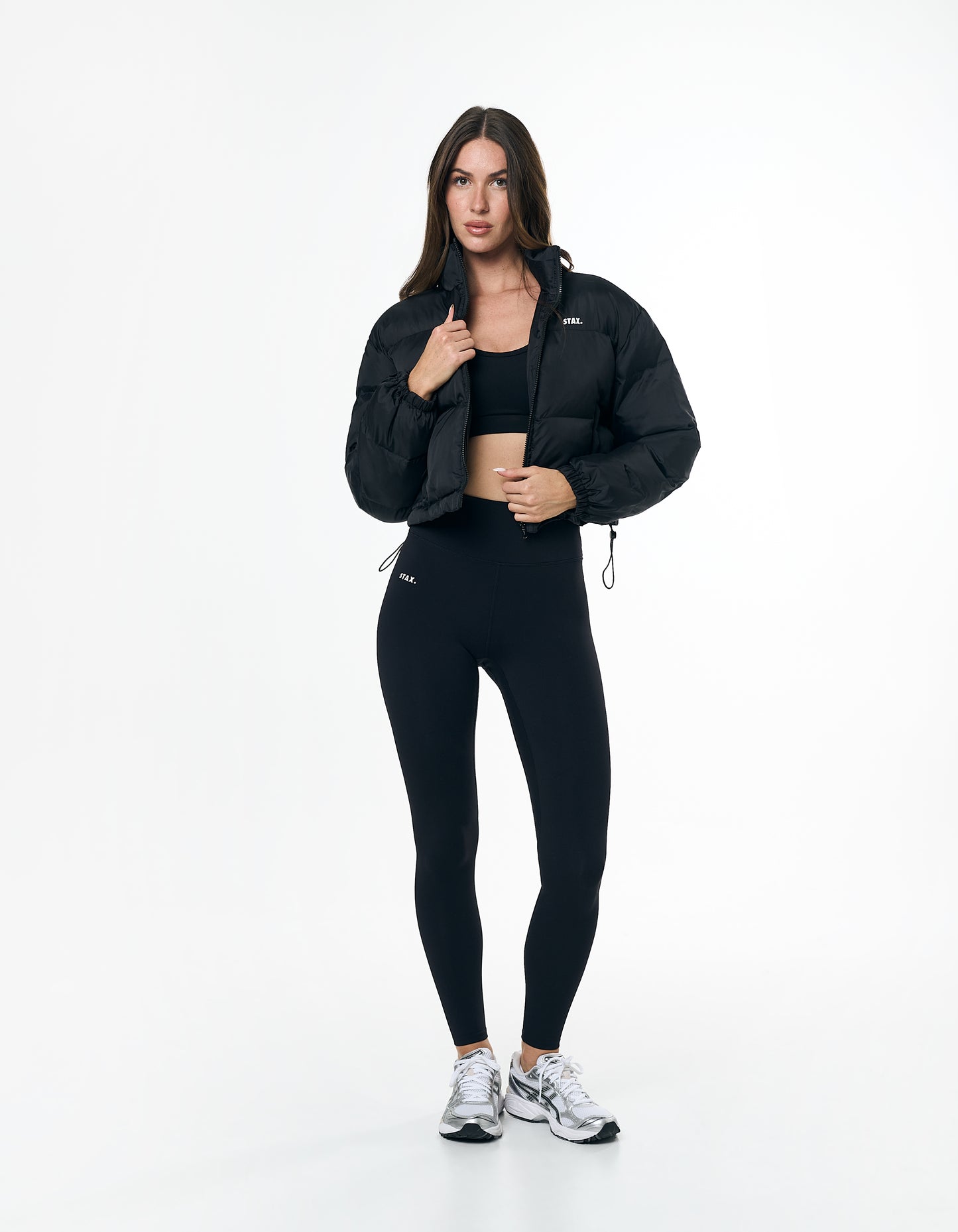 Cropped Puffer - Black