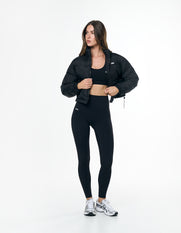 Cropped Puffer - Black