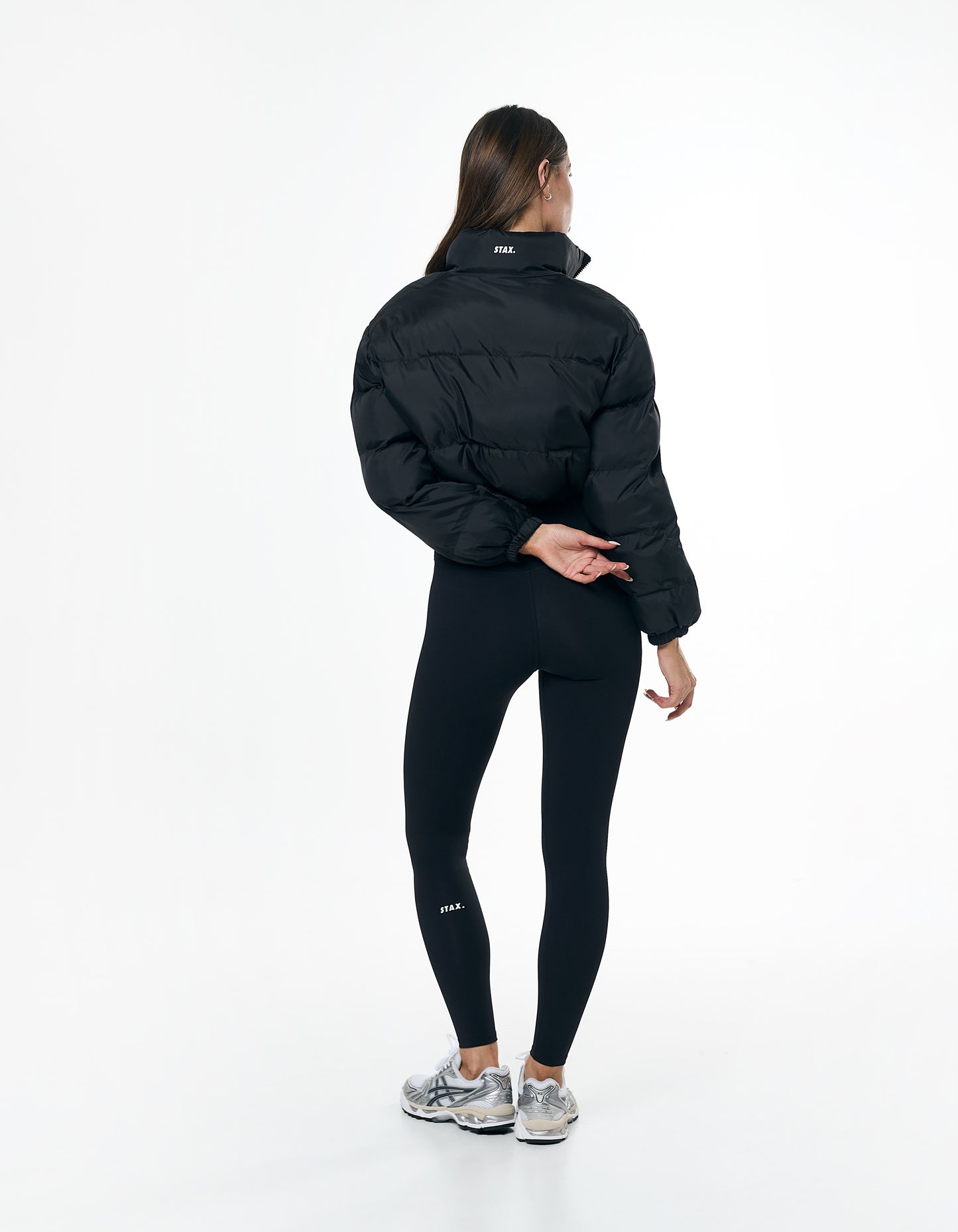 Cropped Puffer - Black