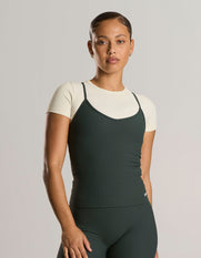 Active Rib Strappy Singlet - Alpine