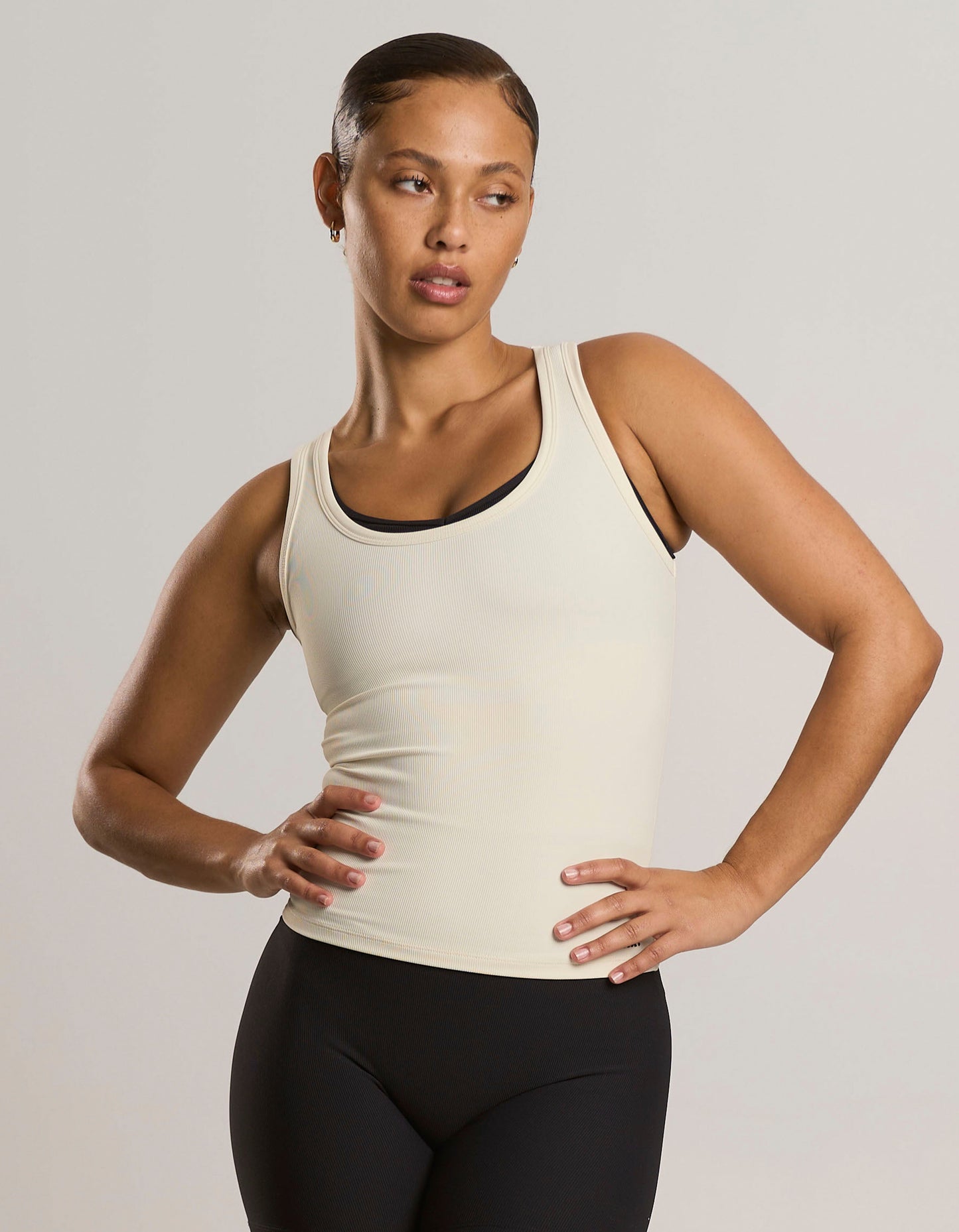 Active Rib Racer Singlet - Cloud
