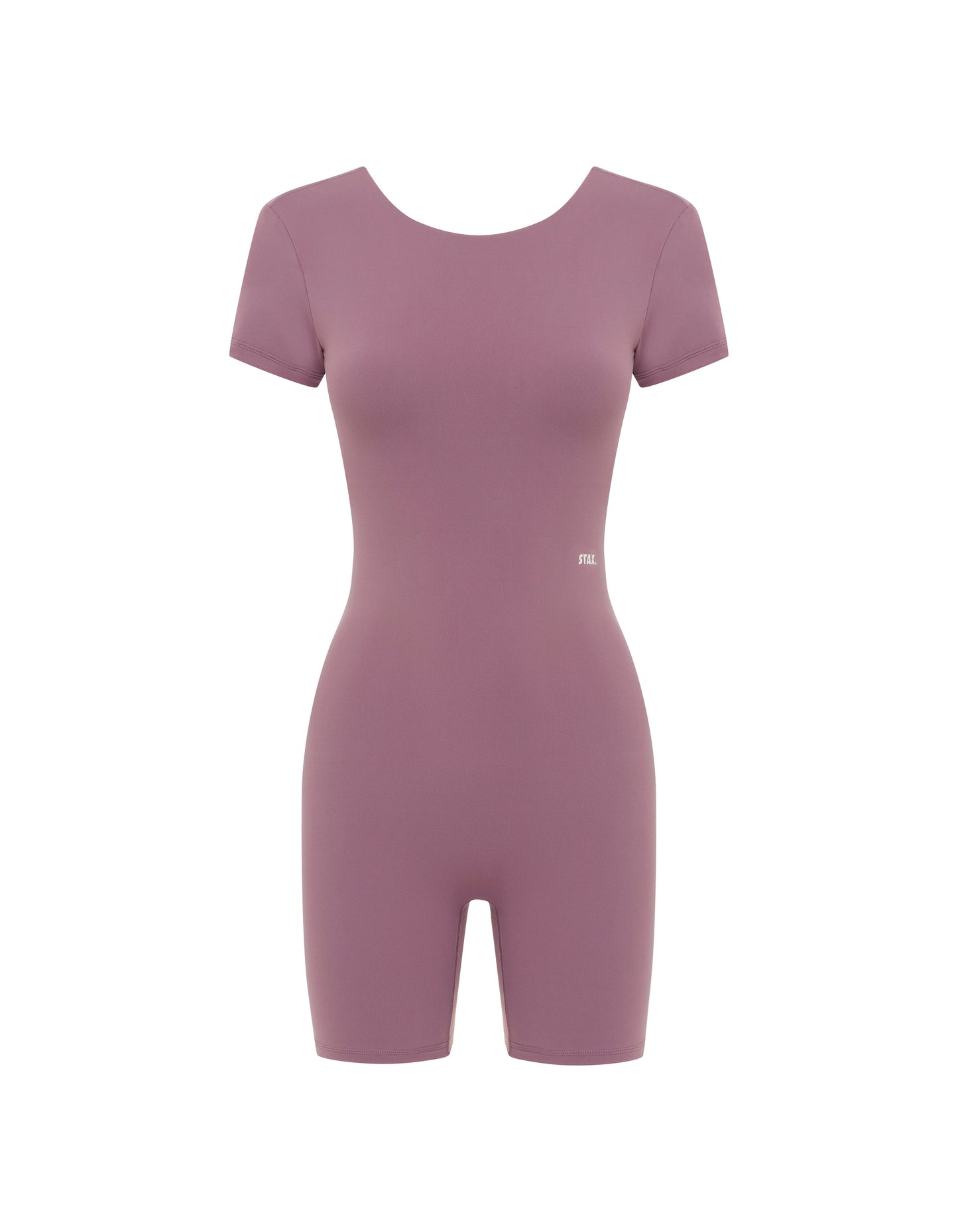 Short Sleeve Backless Bodysuit NANDEX™ - Mauve