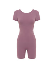 Short Sleeve Backless Bodysuit NANDEX™ - Mauve