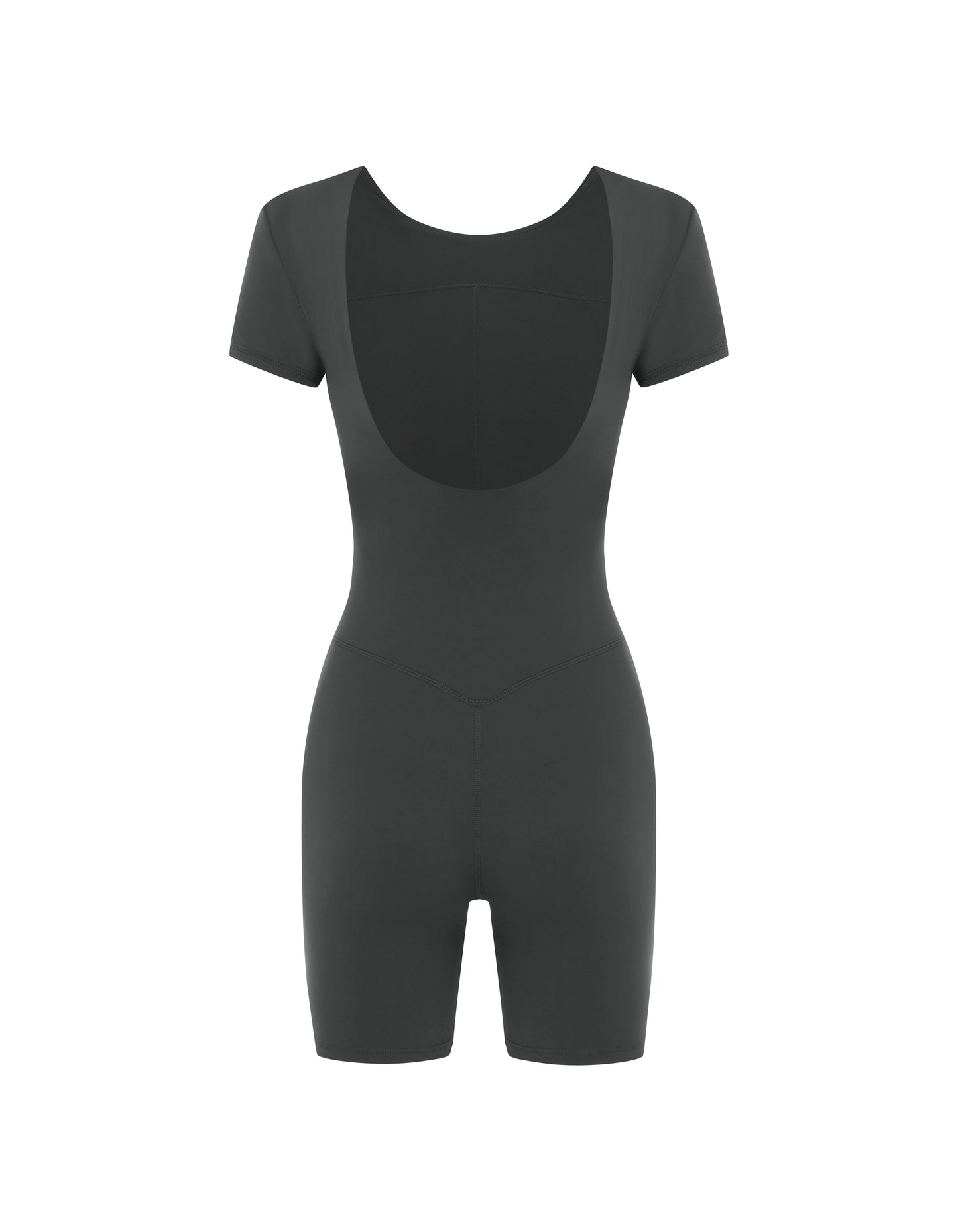 Short Sleeve Backless Bodysuit NANDEX™ - Slate Grey