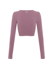 V front Cropped Long Sleeve NANDEX™ - Mauve