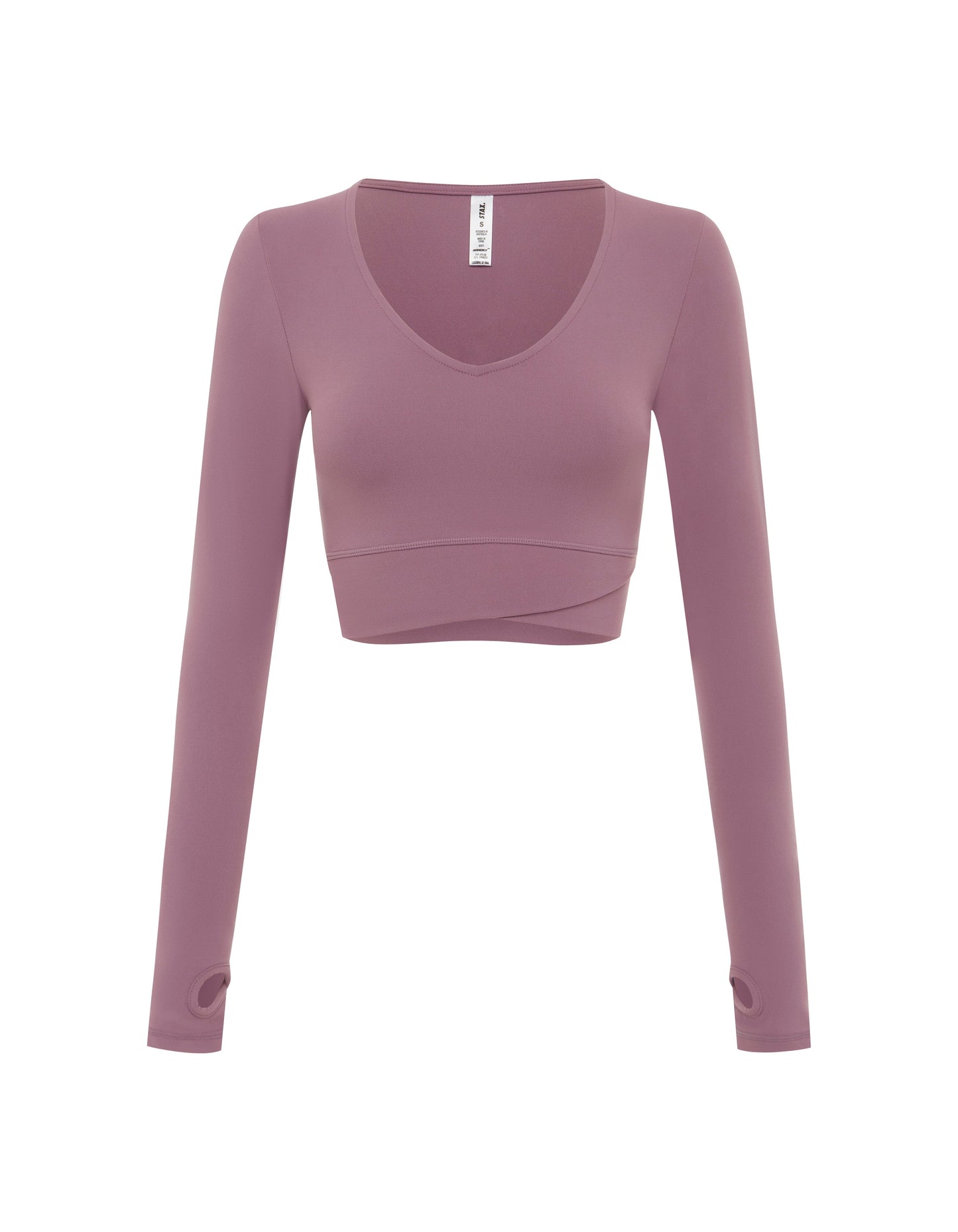 V front Cropped Long Sleeve NANDEX™ - Mauve