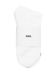 Unisex Crew Socks - White Striped