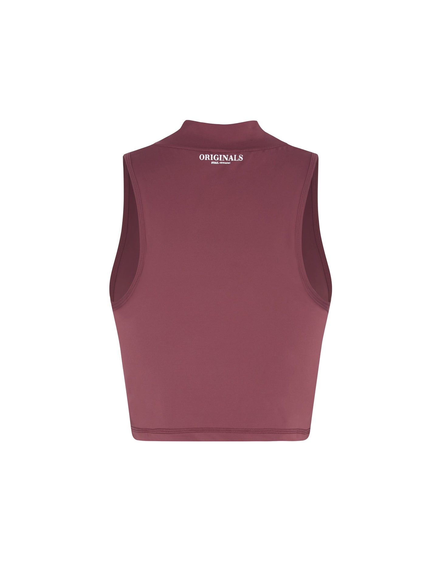 High Neck Cropped Tank NANDEX ™ Maple - Burgundy