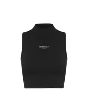 High Neck Cropped tank NANDEX™ - Black