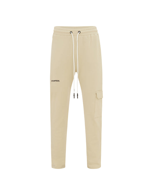 Mens Fitted Jogger - Cream