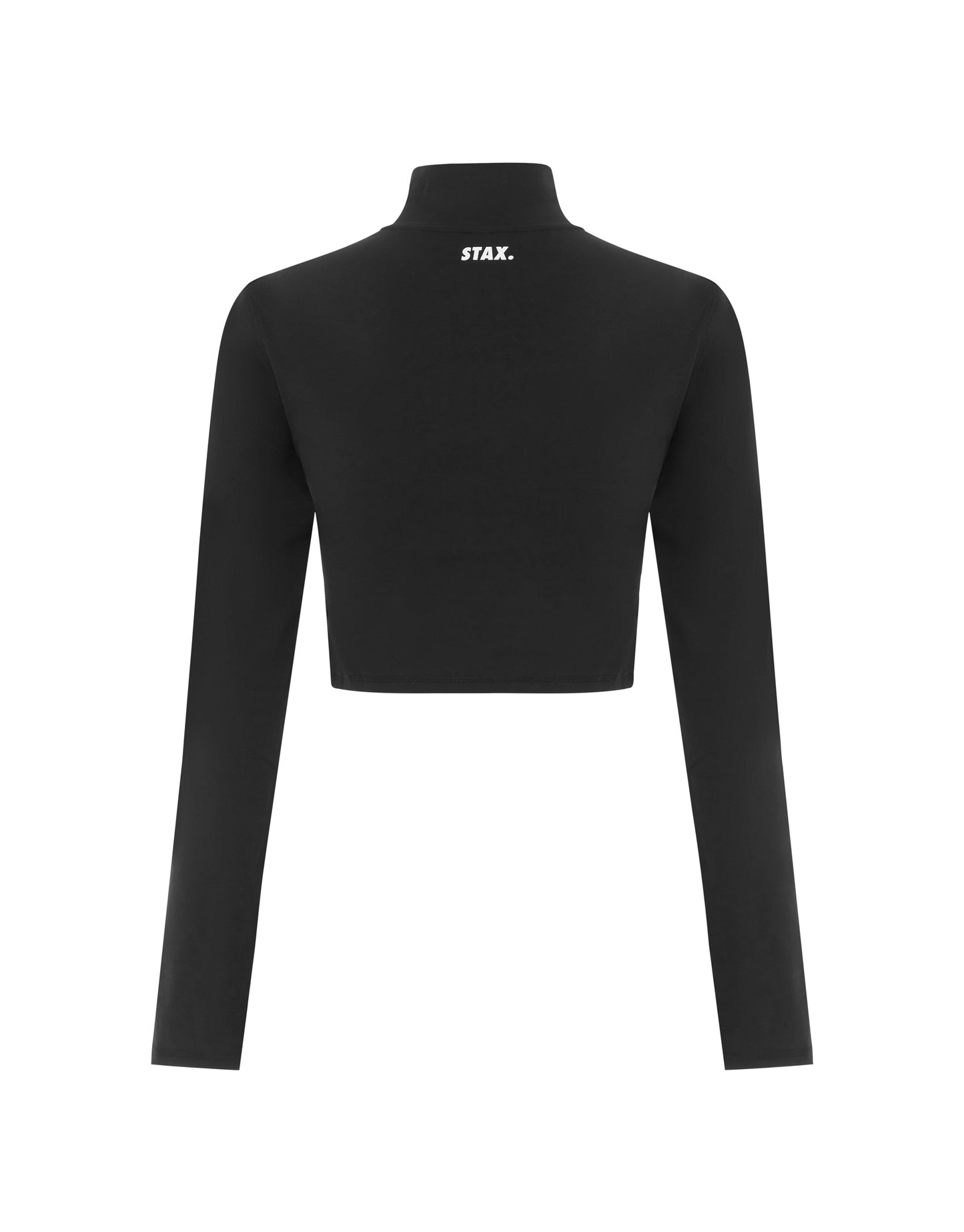 Long Sleeve Zip Crop NANDEX™ - Black