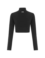 Long Sleeve Zip Crop NANDEX™ - Black