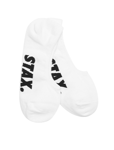 Unisex No Show Socks - White