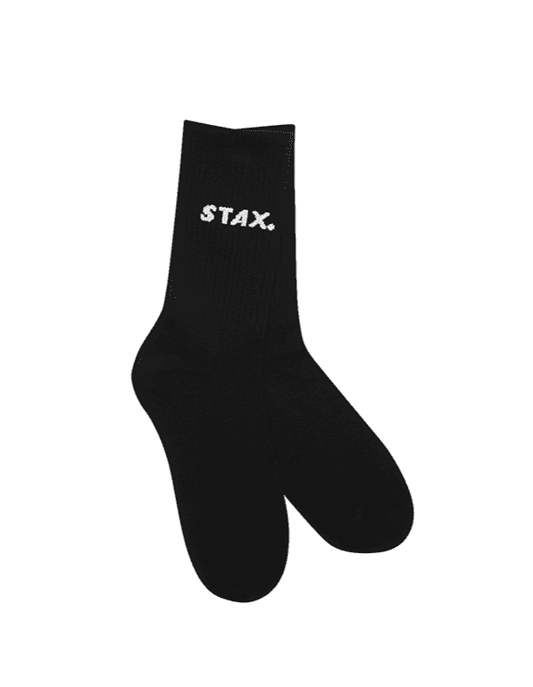 Unisex Crew Socks - Black